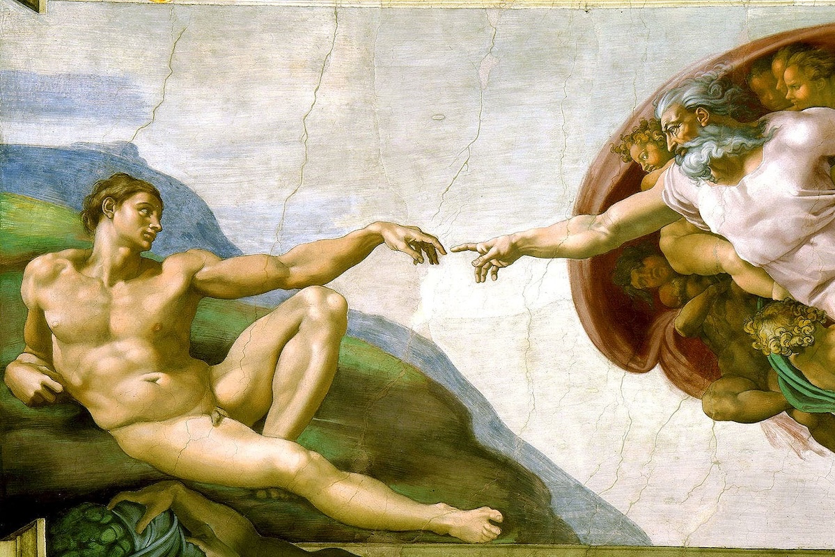 Sixtinische Kapelle – Erschaffung Adams